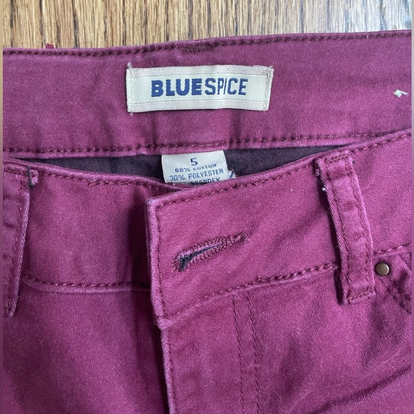 Blue Spice Maroon Skinny Jeans - Picture 2 of 3